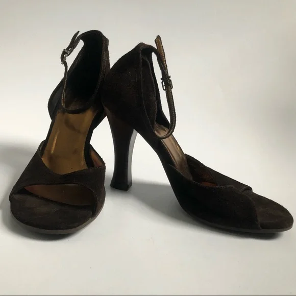 Vintage Dolce & Gabbana Peep Toe Sandals with Ankle Strap - Picture 3 of 8